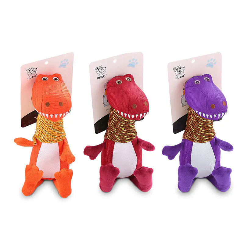 Juguete Dinosaurio con Sonido para perros